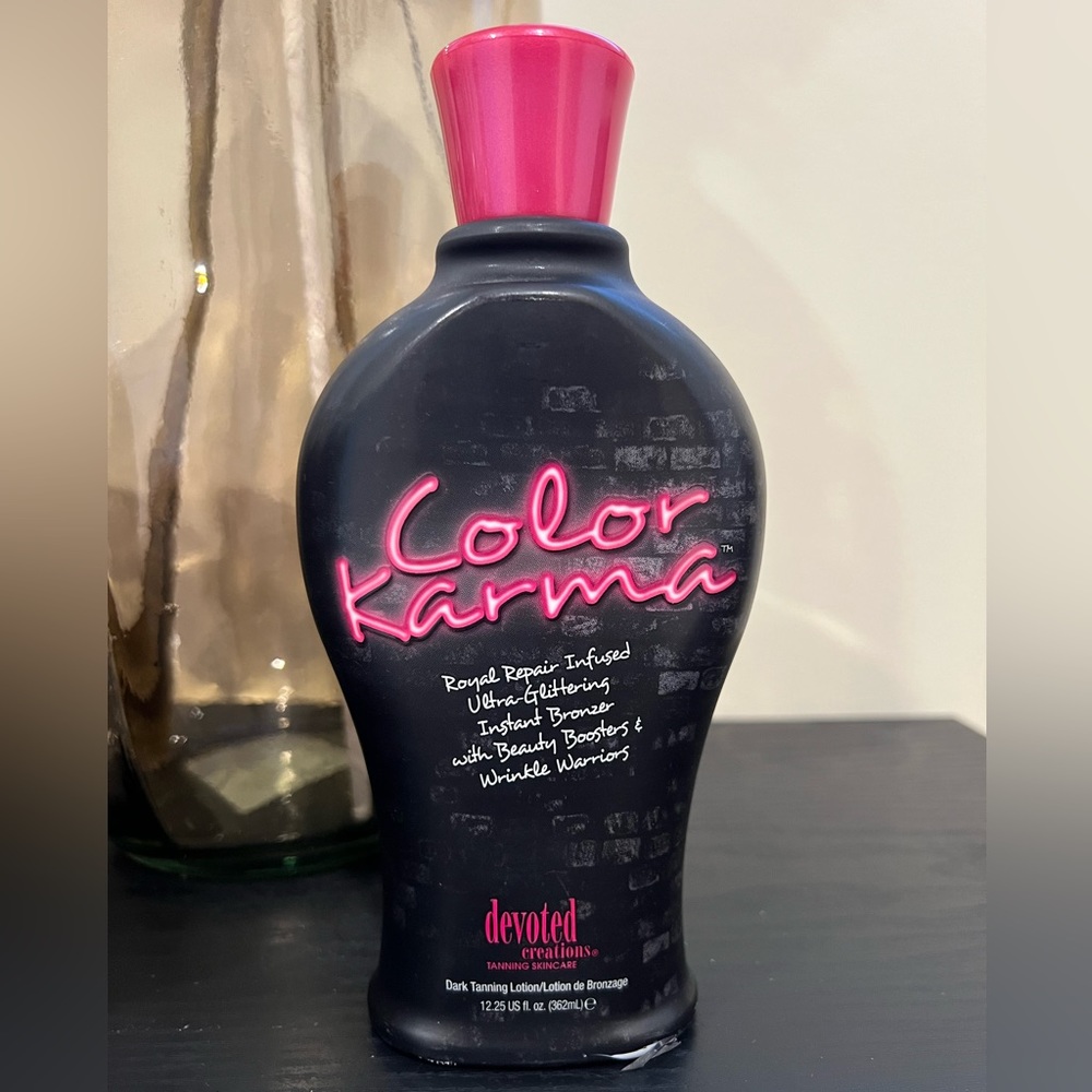 BRAND NEW Color Karma Devoted Creations Indoor Outdoor Tanning Lotion.